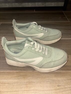 Dolce Vita Light Mint Green Canvas Sneakers